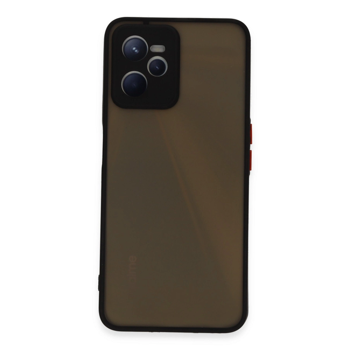 NEWFACE Realme C35 Uyumlu Montreal Silikon Kapak Telefon Kılıfı Siyah