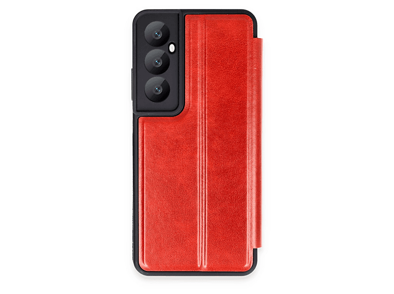 NEWFACE Realme C65 Uyumlu Flip Cover Telefon Kılıfı Kırmızı