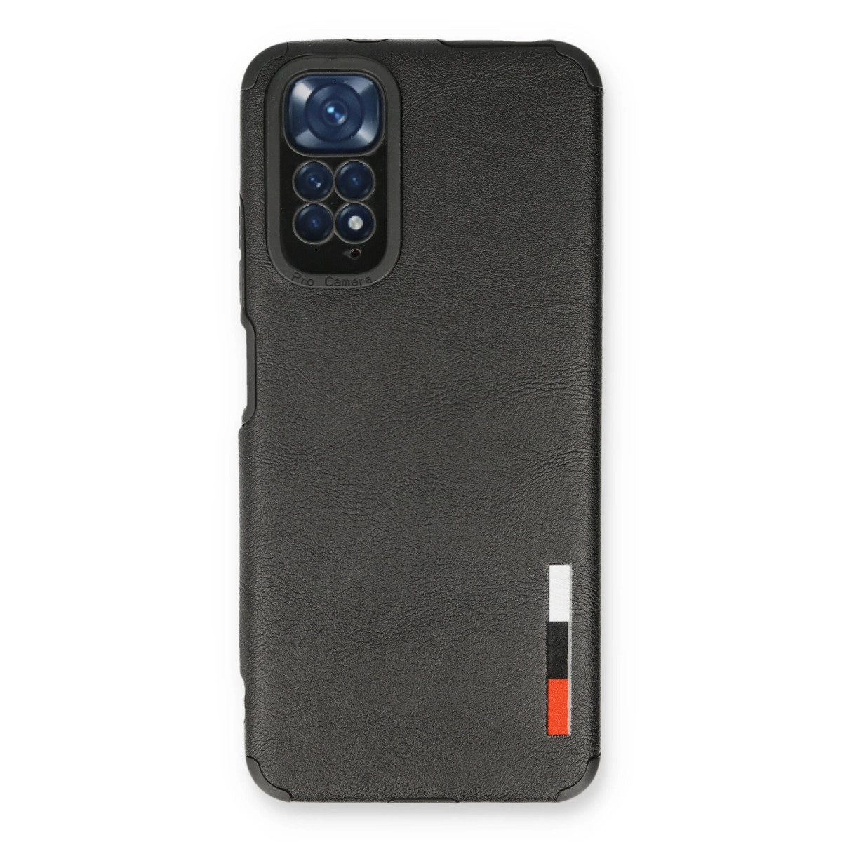 NEWFACE Xiaomi Redmi Note 11 Uyumlu Loop Deri Silikon Telefon Kılıfı Siyah