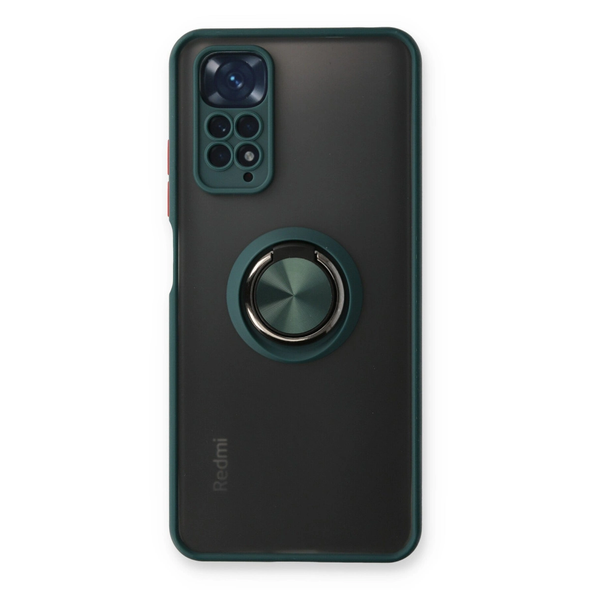 NEWFACE Xiaomi Redmi Note 11 Uyumlu Montreal Yüzüklü Silikon Kapak Telefon Kılıfı Yeşil
