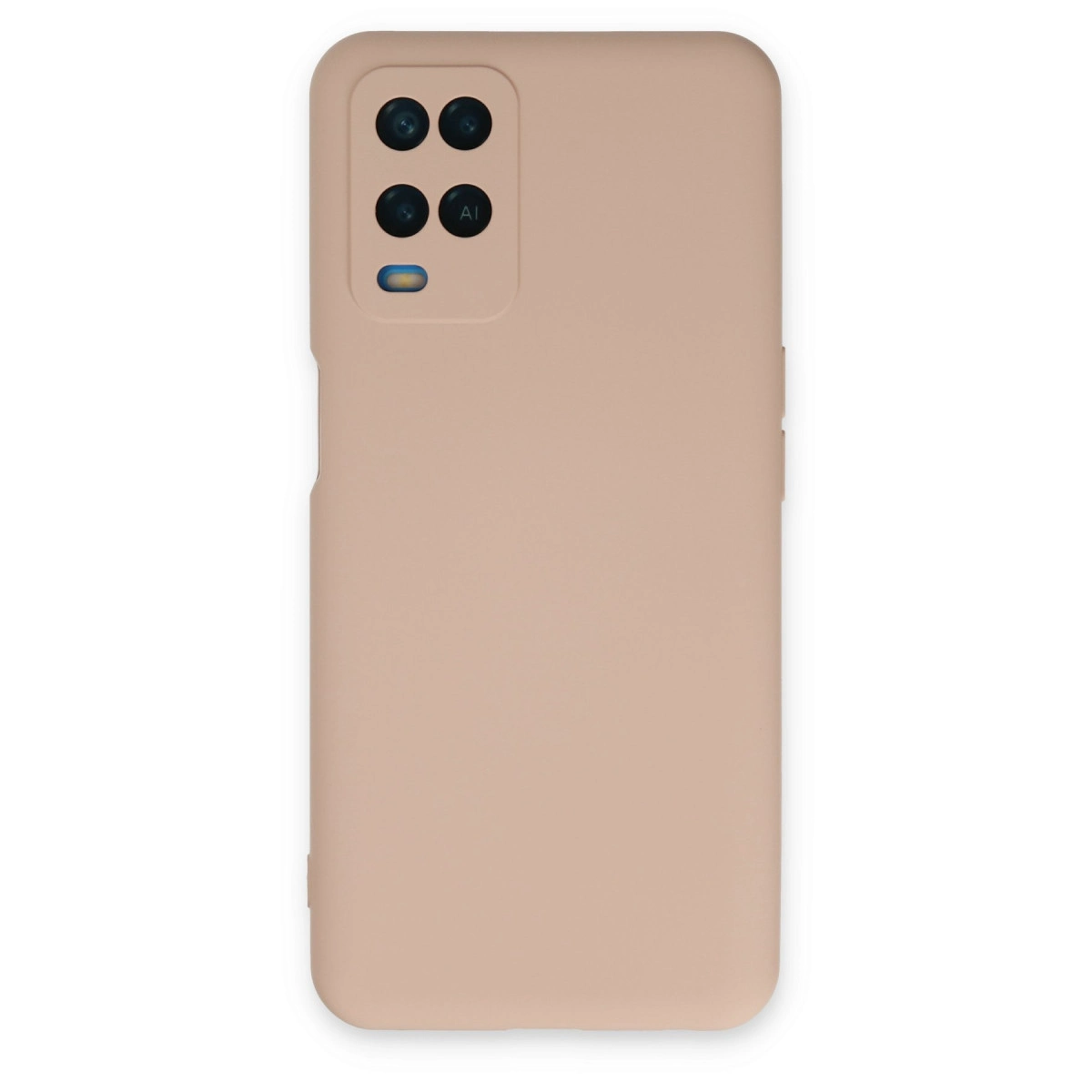 NEWFACE Oppo A54 4G Uyumlu Nano İçi Kadife Silikon Telefon Kılıfı Pudra