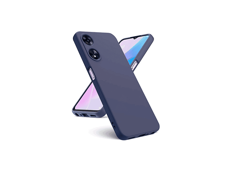 NEWFACE Oppo A38 Uyumlu First Silikon Telefon Kılıfı Lacivert