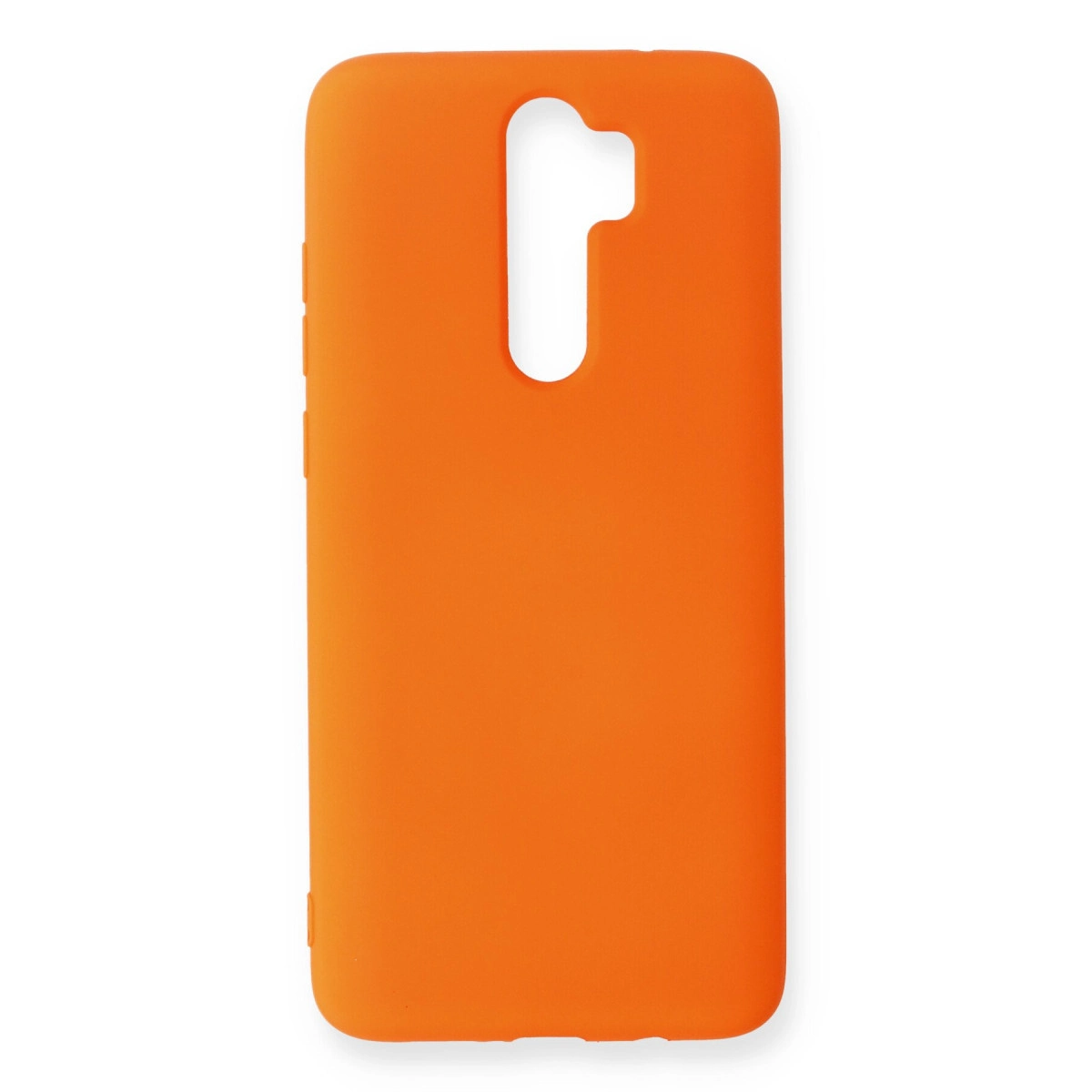 NEWFACE Xiaomi Redmi Note 8 Pro Uyumlu Nano İçi Kadife Silikon Telefon Kılıfı Turuncu