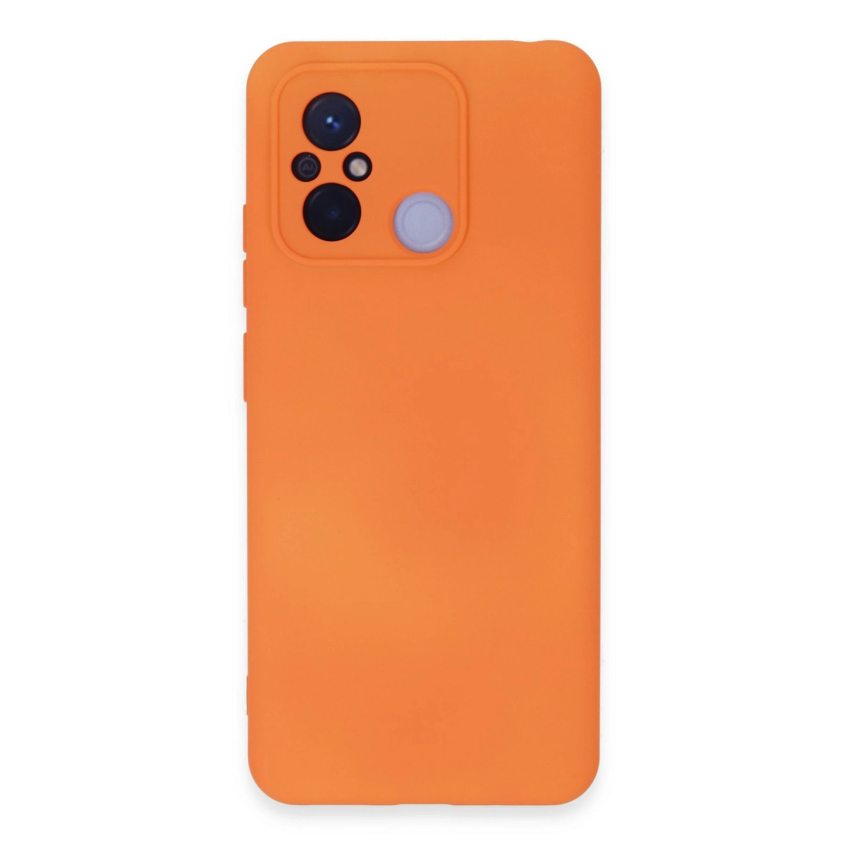 NEWFACE Xiaomi Redmi 12c Uyumlu Nano İçi Kadife Silikon Telefon Kılıfı Turuncu