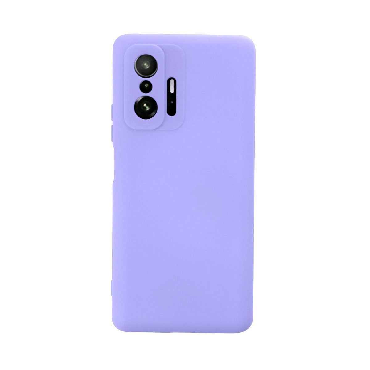 NEWFACE Xiaomi Mi 11t Pro Uyumlu Nano İçi Kadife Silikon Telefon Kılıfı Lila