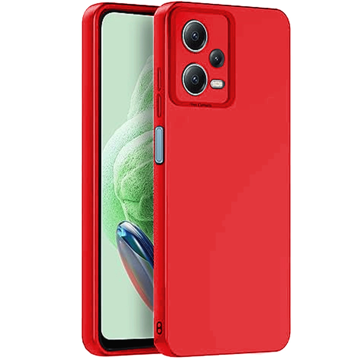 NEWFACE Xiaomi Redmi Note 12 Pro 5G Uyumlu Nano İçi Kadife Silikon Telefon Kılıfı Kırmızı