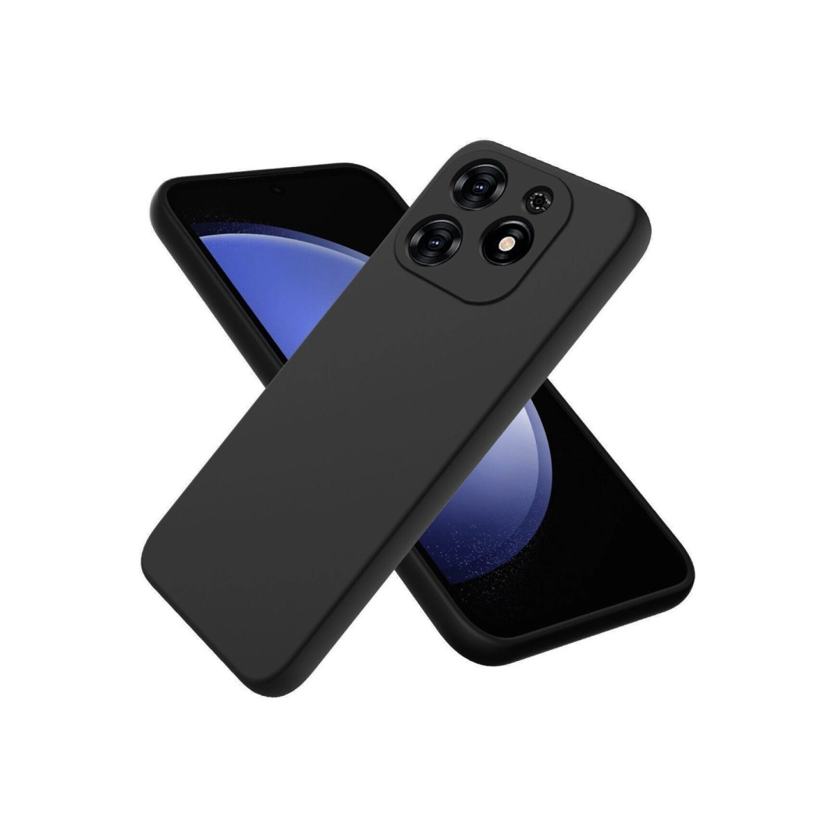 NEWFACE Tecno Spark Go 2024 Uyumlu First Silikon Telefon Kılıfı Siyah