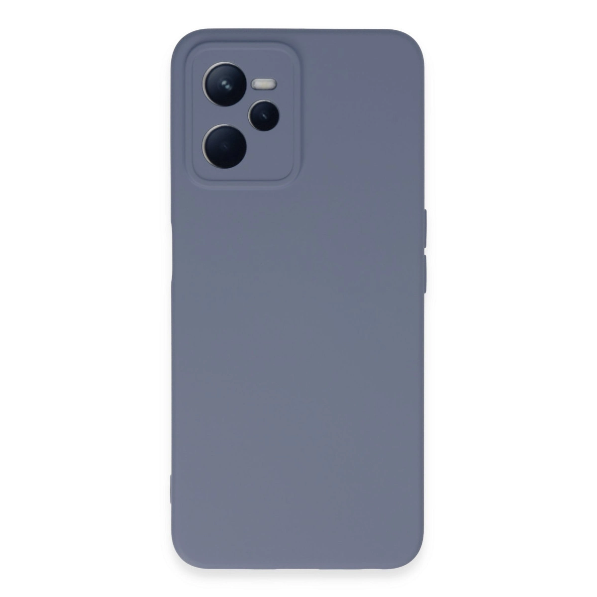 NEWFACE Realme C35 Uyumlu Nano İçi Kadife Silikon Telefon Kılıfı Gri
