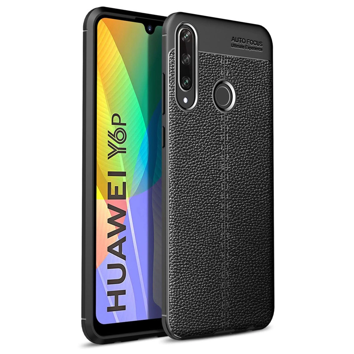 NEWFACE Huawei Y6p Uyumlu Auto Focus Kapak Telefon Kılıfı Siyah