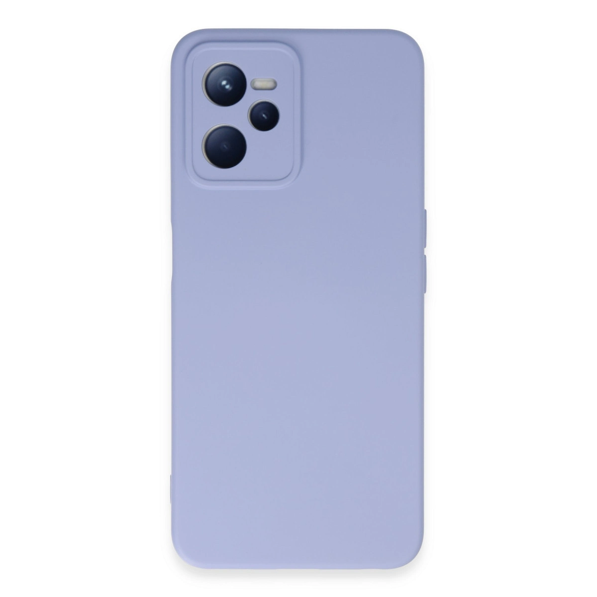 Sol üstte kamera modülü olan lavanta rengi telefon kılıfı.