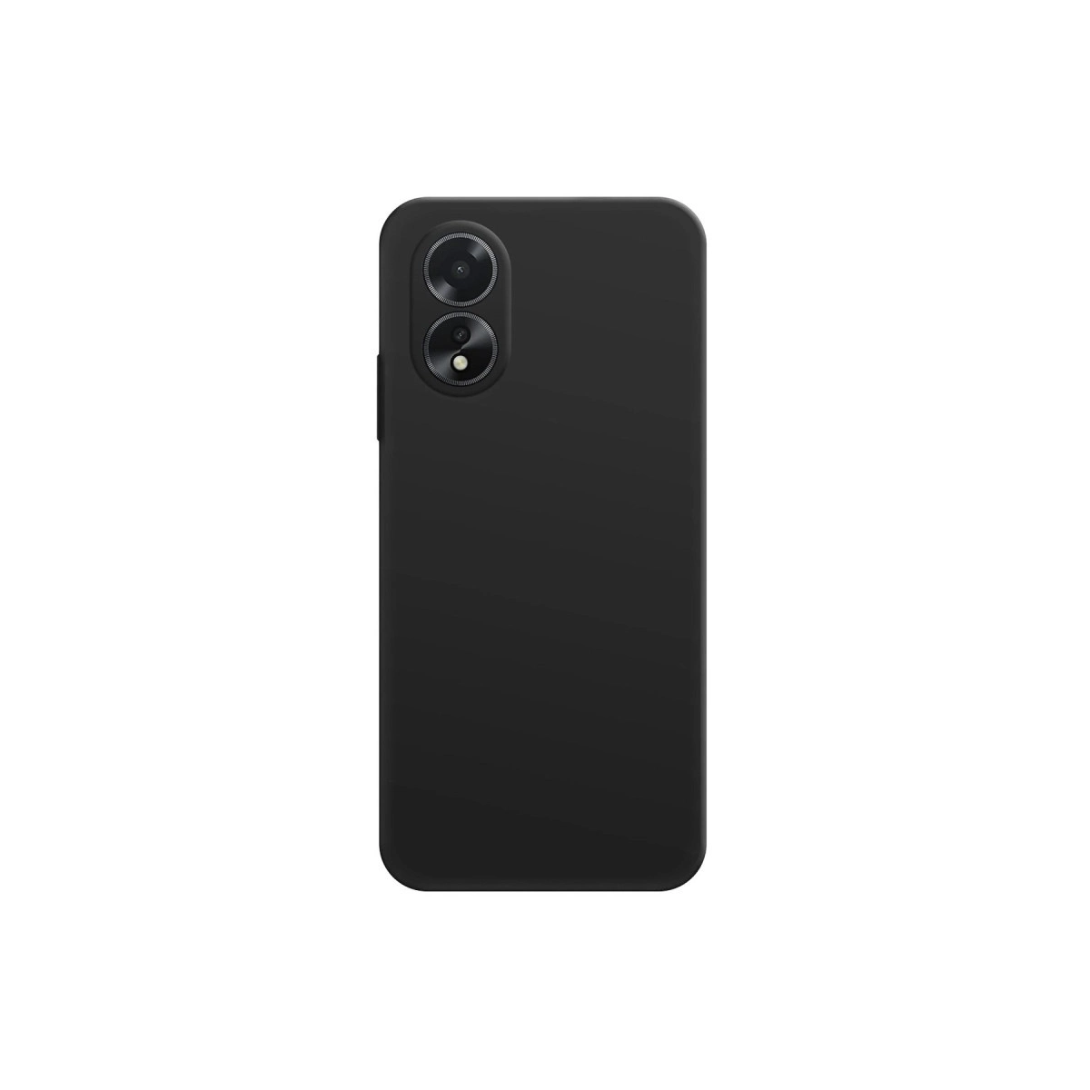 Beyaz arka plan üzerinde iki arka kameraya sahip siyah akıllı telefon.
