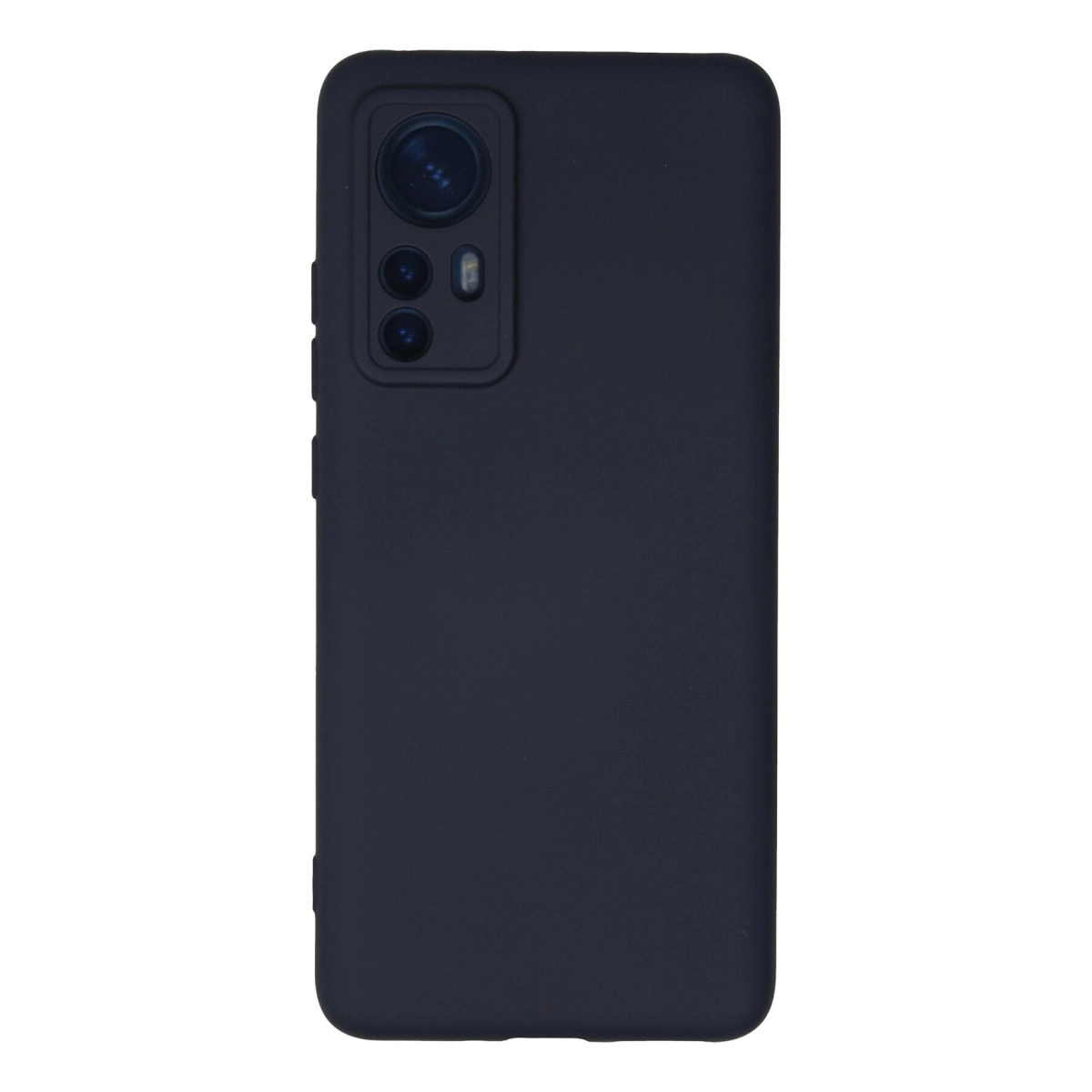 Arkada kamera modülü olan lacivert telefon kılıfı.
