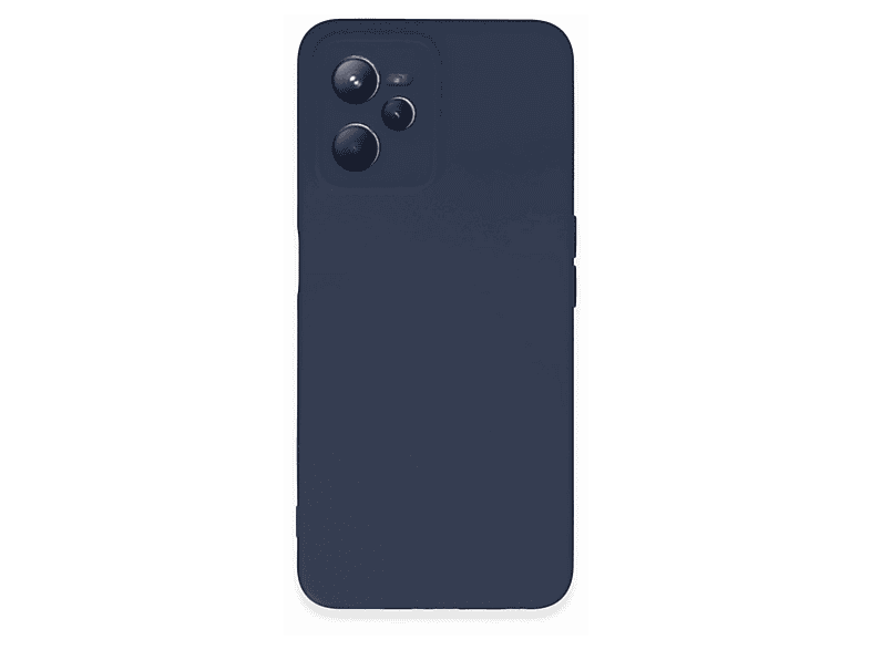 NEWFACE Realme C35 Uyumlu Nano İçi Kadife Silikon Telefon Kılıfı Lacivert