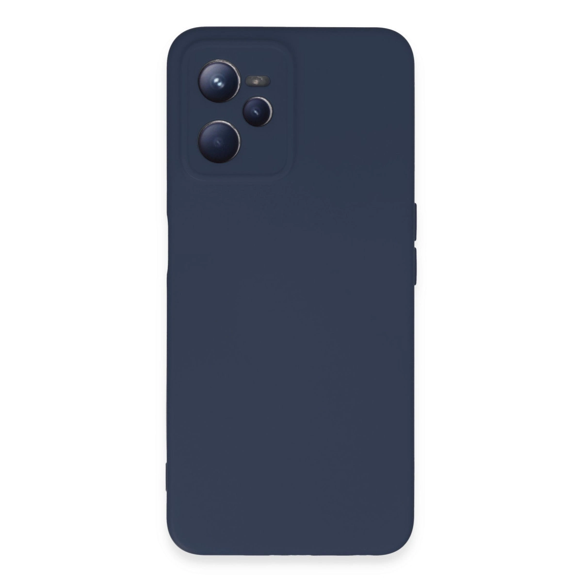 NEWFACE Realme C35 Uyumlu Nano İçi Kadife Silikon Telefon Kılıfı Lacivert