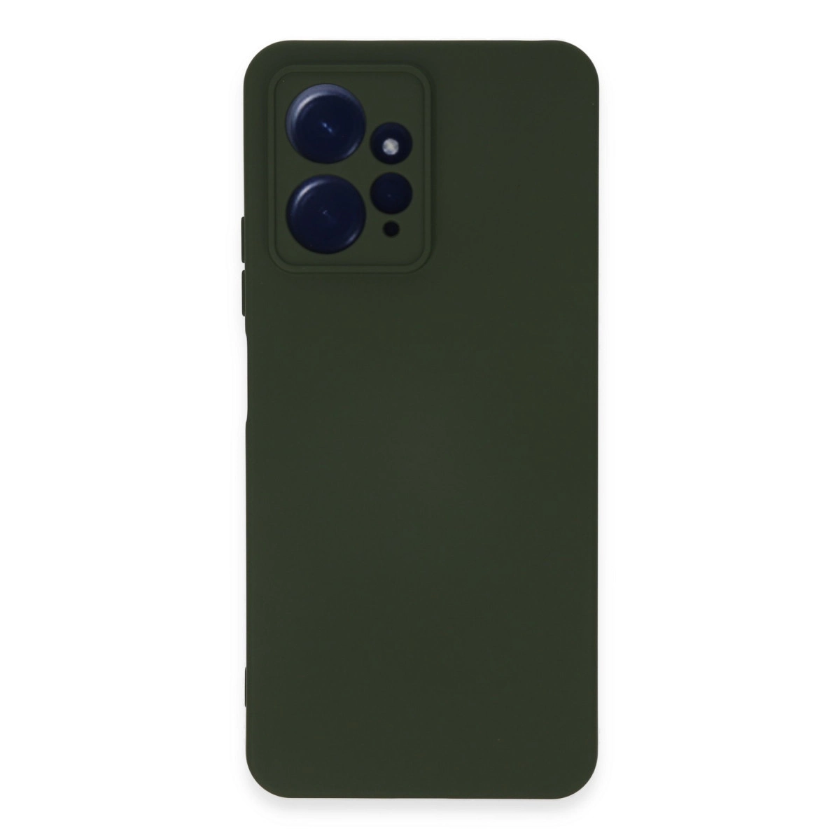 NEWFACE Xiaomi Redmi Note 12 4G Uyumlu Nano İçi Kadife Silikon Telefon Kılıfı Koyu Yeşil