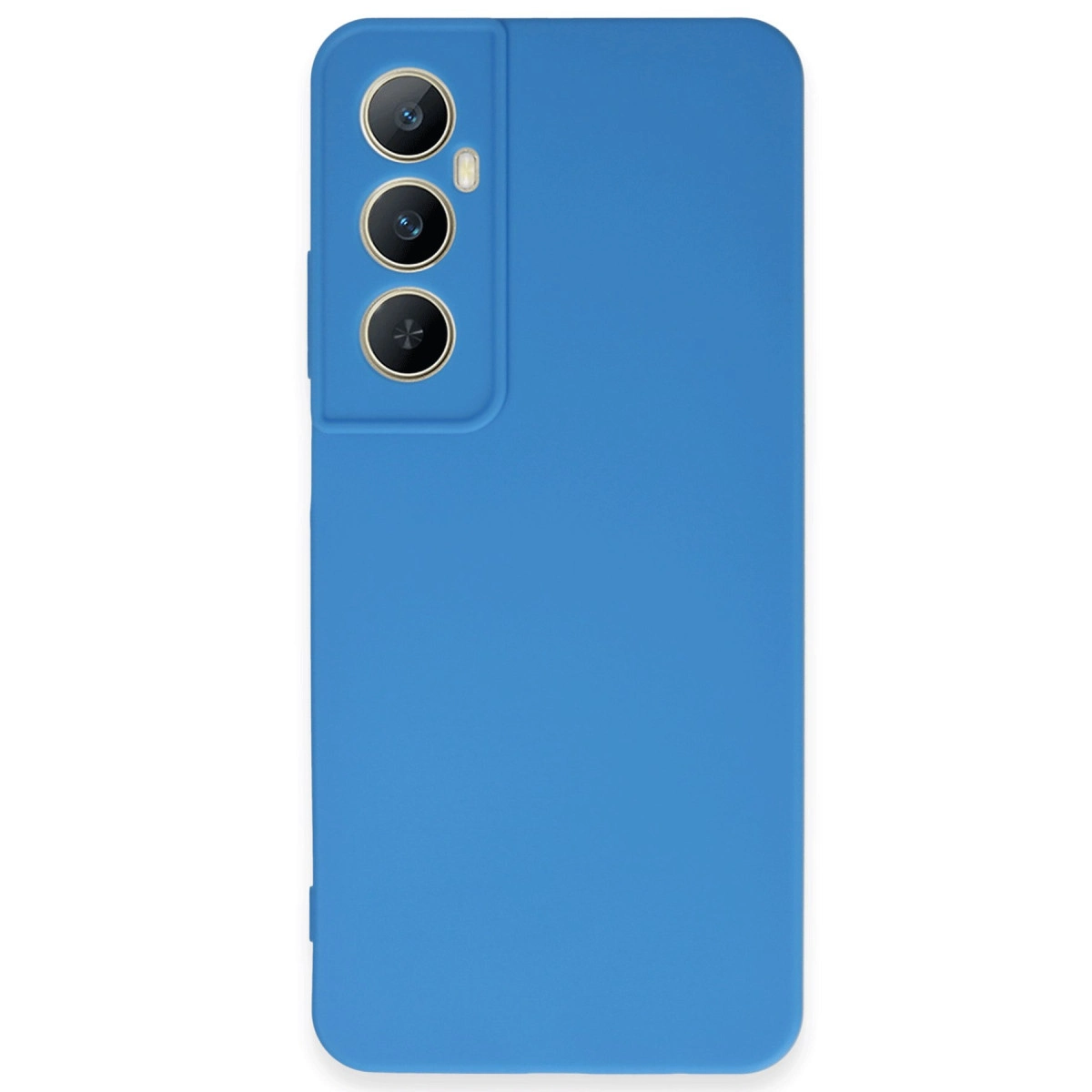 NEWFACE Realme C65 Uyumlu First Silikon Telefon Kılıfı Mavi