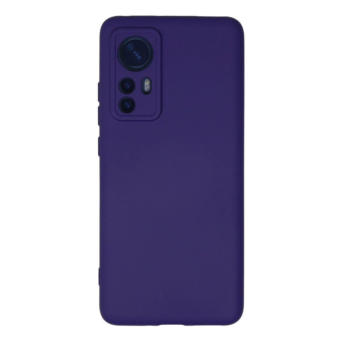 NEWFACE Xiaomi Mi 12 Uyumlu Nano İçi Kadife Silikon Telefon Kılıfı Mor