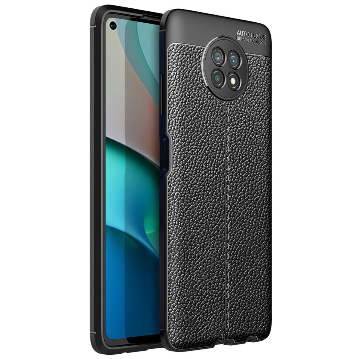 NEWFACE Xiaomi Redmi Note 9 5G Uyumlu Auto Focus Kapak Telefon Kılıfı Siyah