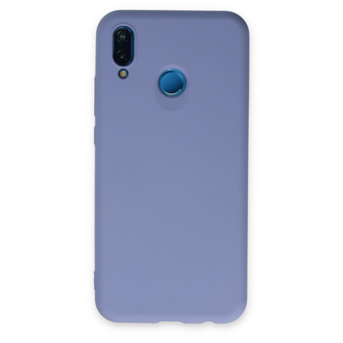 NEWFACE Huawei P20 Lite Uyumlu Nano İçi Kadife Silikon Telefon Kılıfı Lila