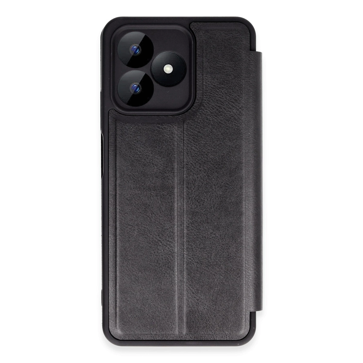 NEWFACE Realme Note 50 4G Uyumlu Flip Cover Telefon Kılıfı Siyah