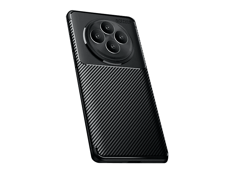 NEWFACE Oppo Reno 11 Fs Uyumlu Auto Focus Karbon Kapak Telefon Kılıfı Siyah