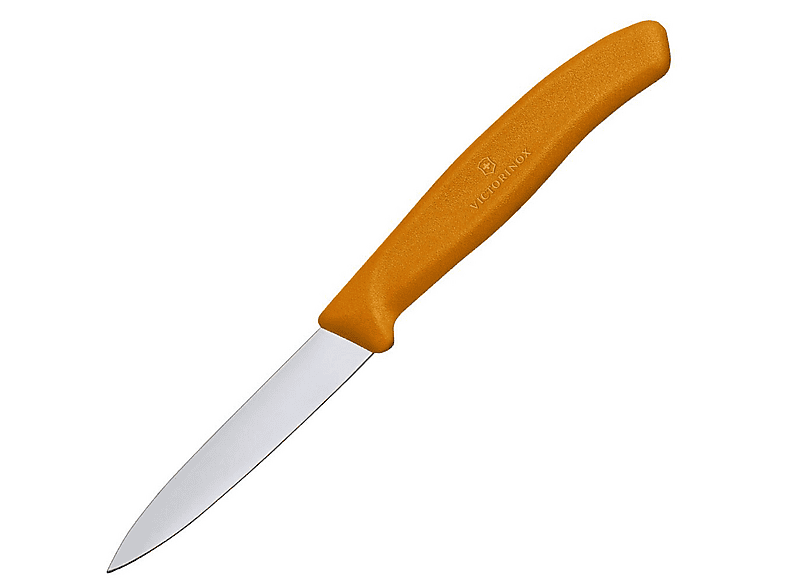 VICTORINOX Düz (8 cm) 6.7606.L119 Soyma Bıçağı Turuncu,Gümüş