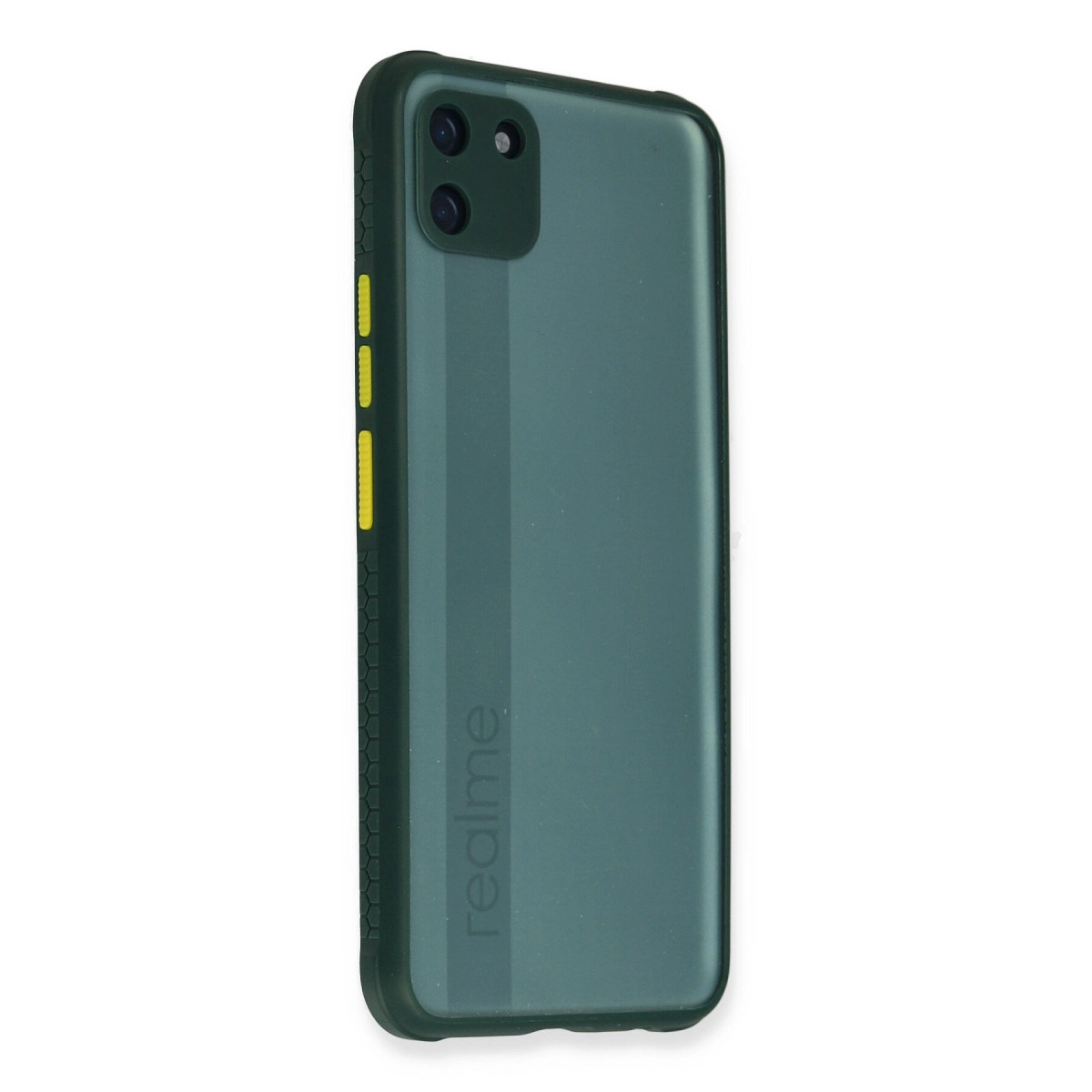 NEWFACE Realme C11 Uyumlu Miami  Silikon Telefon Kılıfı Koyu Yeşil