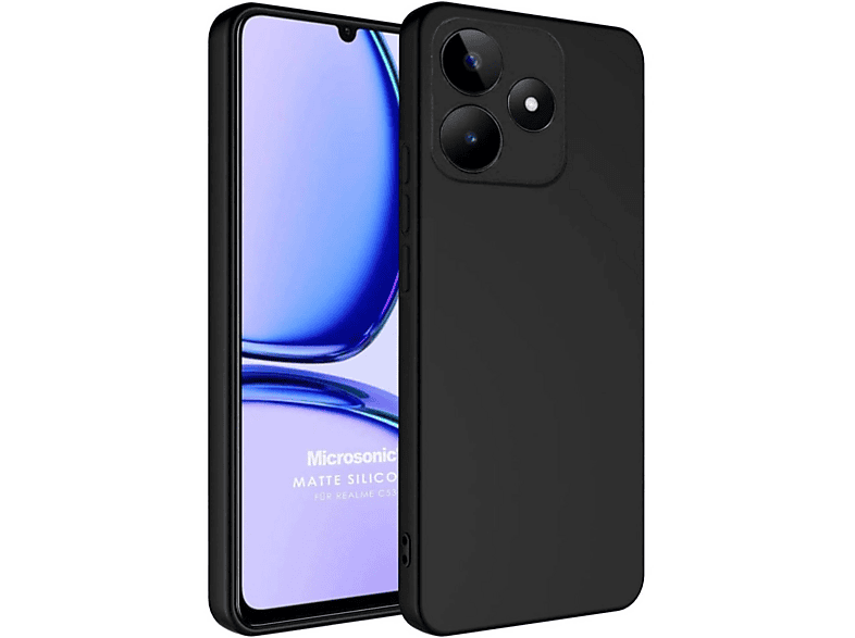 NEWFACE Realme C61 Uyumlu First Silikon Telefon Kılıfı Siyah