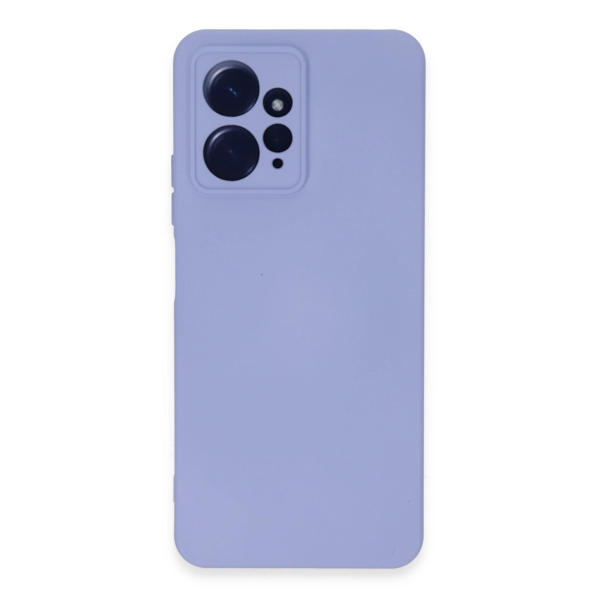 NEWFACE Xiaomi Redmi Note 12 4G Uyumlu Nano İçi Kadife Silikon Telefon Kılıfı Lila