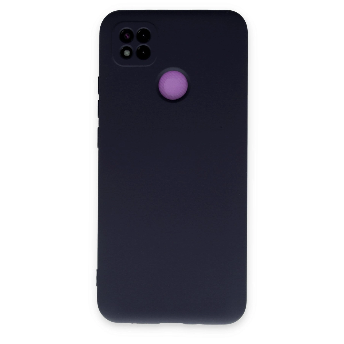 NEWFACE Xiaomi Redmi 9c Uyumlu Nano İçi Kadife Silikon Telefon Kılıfı Lacivert
