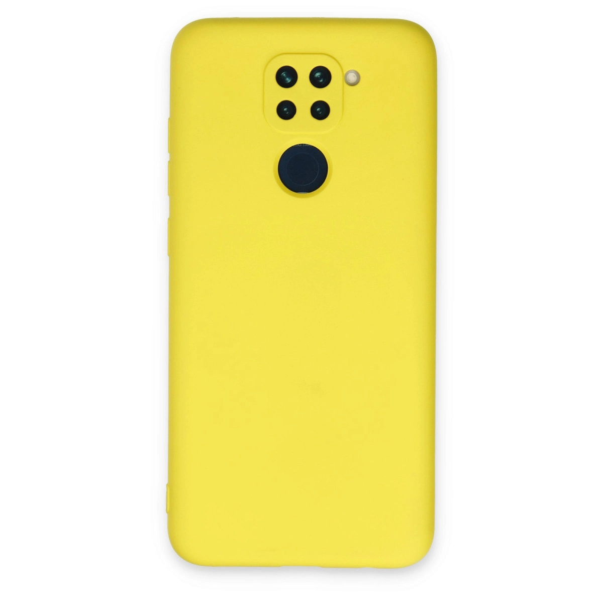 NEWFACE Xiaomi Redmi Note 9 Uyumlu Nano İçi Kadife Silikon Telefon Kılıfı Sarı