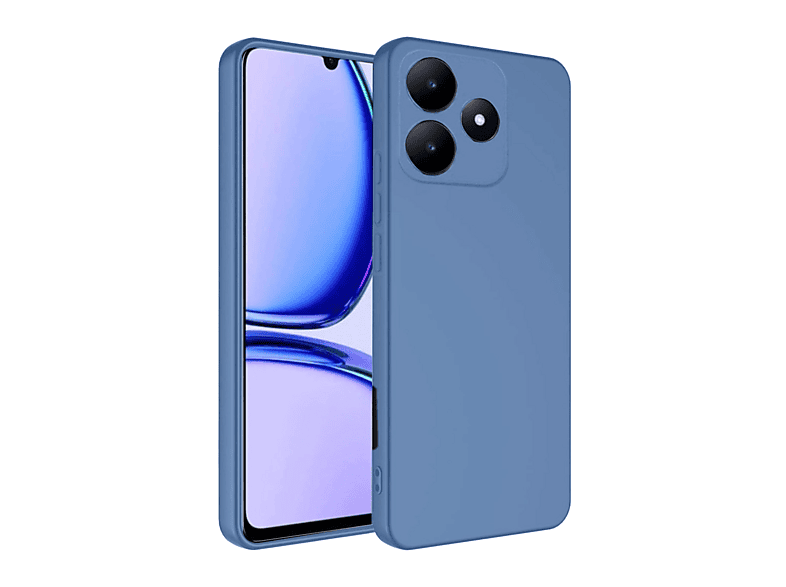 NEWFACE Realme C61 Uyumlu First Silikon Telefon Kılıfı Mavi