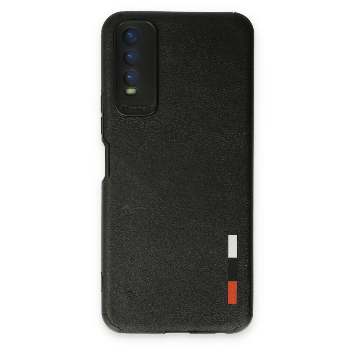 NEWFACE Vivo Y11s Uyumlu Loop Deri Silikon Telefon Kılıfı Siyah