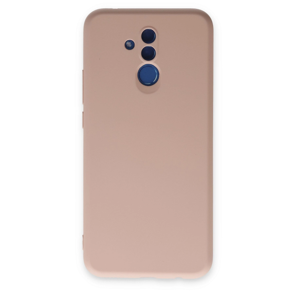 NEWFACE Huawei Mate 20 Lite Uyumlu Nano İçi Kadife Silikon Telefon Kılıfı Pudra