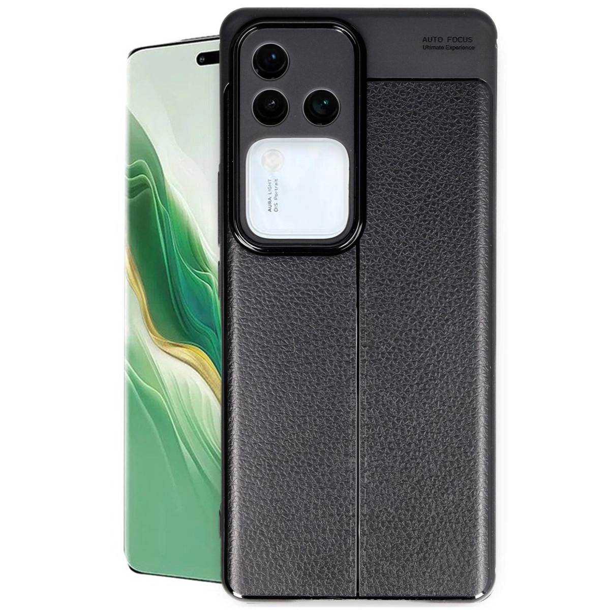 NEWFACE Vivo V30 5G Uyumlu Auto Focus Kapak Telefon Kılıfı Siyah