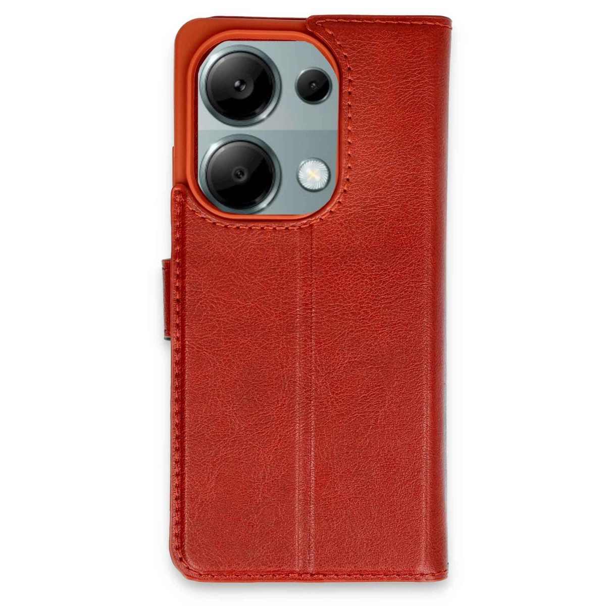 NEWFACE Xiaomi Redmi Note 13 Pro 4G Uyumlu Trend S Plus Kapaklı Telefon Kılıfı Kırmızı