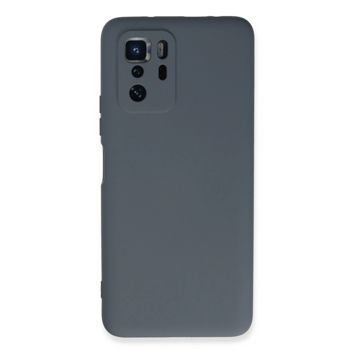NEWFACE Xiaomi Poco X3 Gt Uyumlu Nano İçi Kadife Silikon Telefon Kılıfı Gri