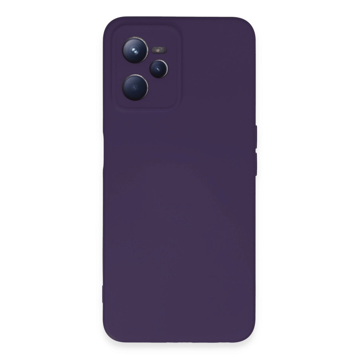 NEWFACE Realme C35 Uyumlu Nano İçi Kadife Silikon Telefon Kılıfı Mor