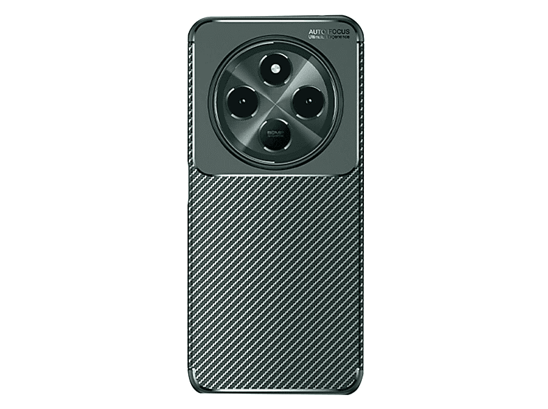 NEWFACE Xiaomi Redmi 14c Uyumlu Auto Focus Karbon Kapak Telefon Kılıfı Koyu Yeşil