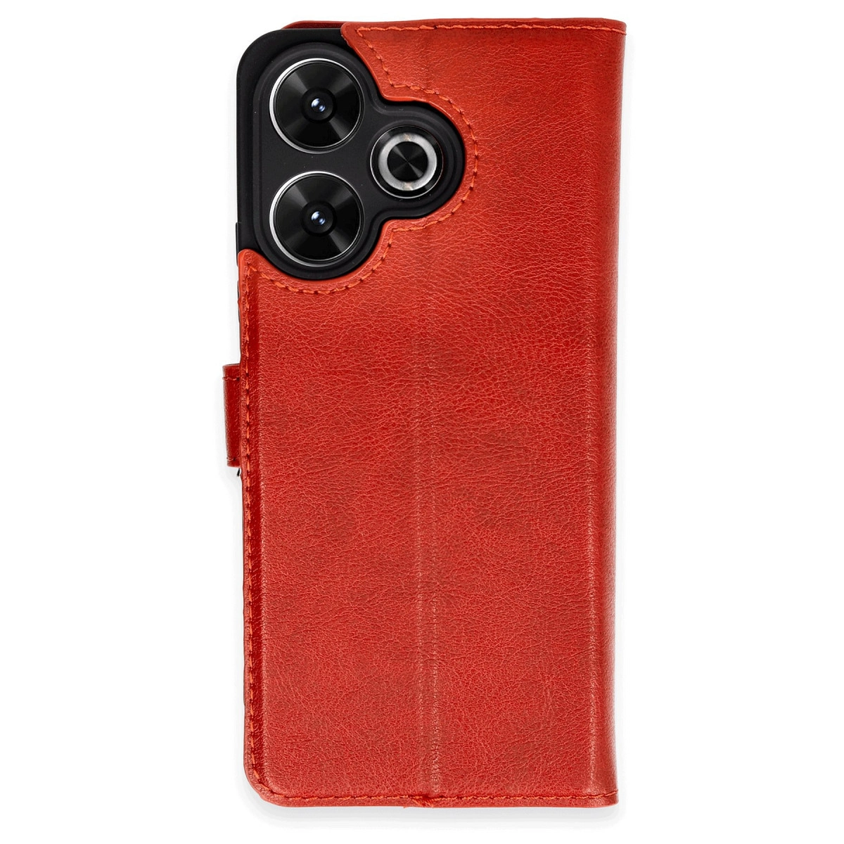NEWFACE Xiaomi Redmi 13 4G Uyumlu Trend S Plus Kapaklı Telefon Kılıfı Kırmızı