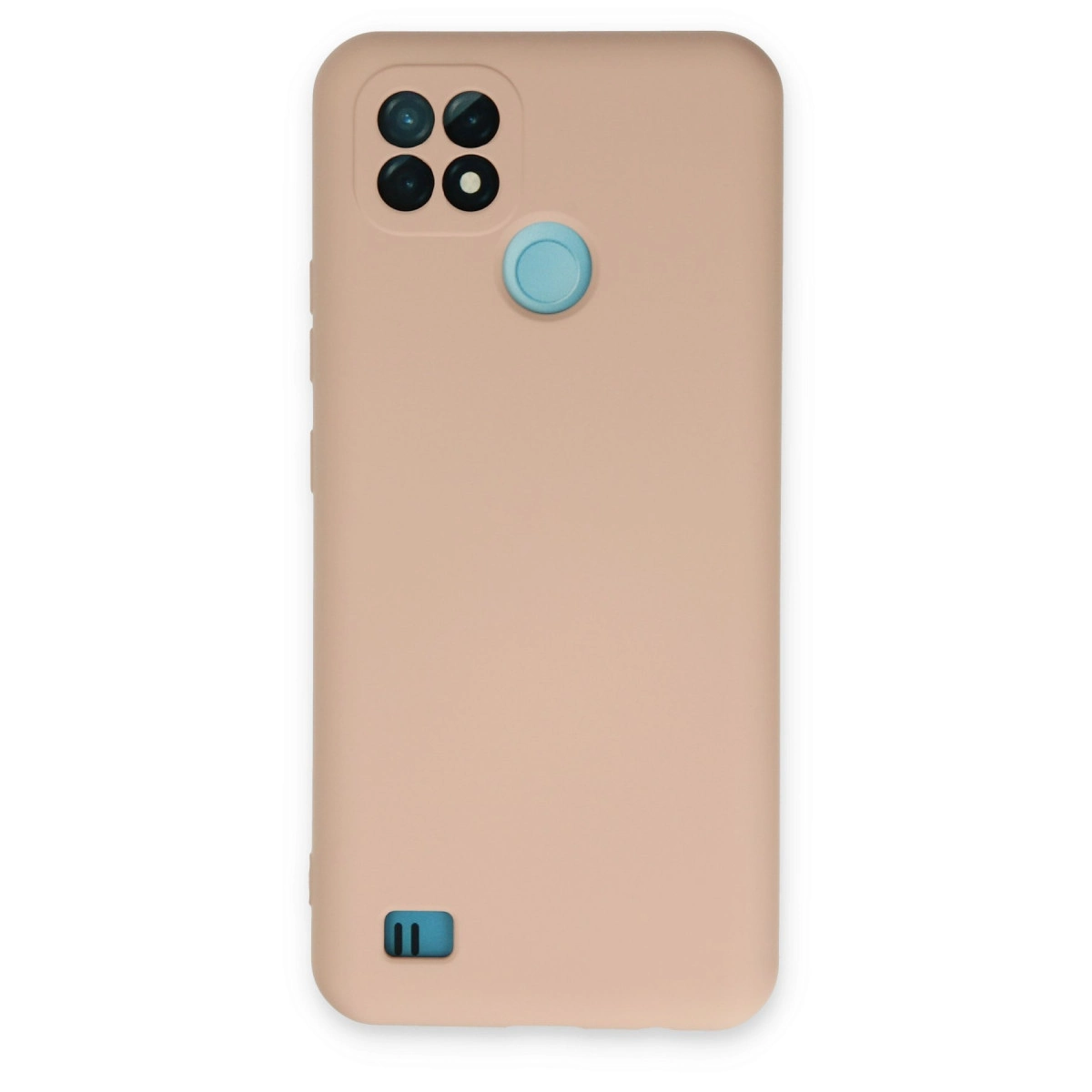 NEWFACE Realme C21 Uyumlu Nano İçi Kadife Silikon Telefon Kılıfı Pudra