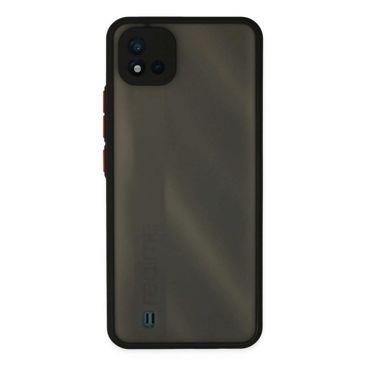NEWFACE Realme C11 2021 Uyumlu Montreal Silikon Kapak Telefon Kılıfı Siyah