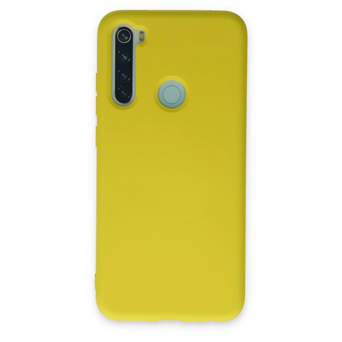 NEWFACE Xiaomi Redmi Note 8 Uyumlu Nano İçi Kadife Silikon Telefon Kılıfı Sarı