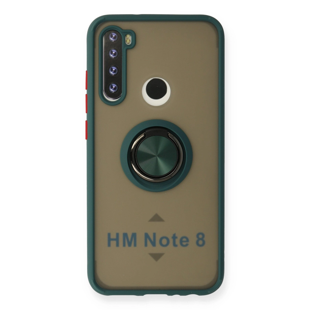 NEWFACE Xiaomi Redmi Note 8 Uyumlu Montreal Yüzüklü Silikon Kapak Telefon Kılıfı Yeşil