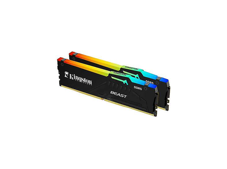KINGSTON TECHNOLOGY Beast RGB DDR5 6000MHZ CL36 Intel XMP ve AMD Expo KF560C36BBEAK2-64TR Ram