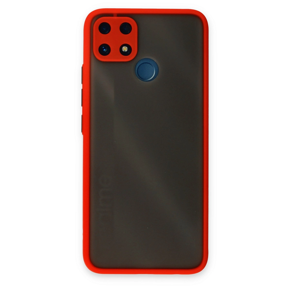 NEWFACE Realme C25 Uyumlu Montreal Silikon Kapak Telefon Kılıfı Kırmızı