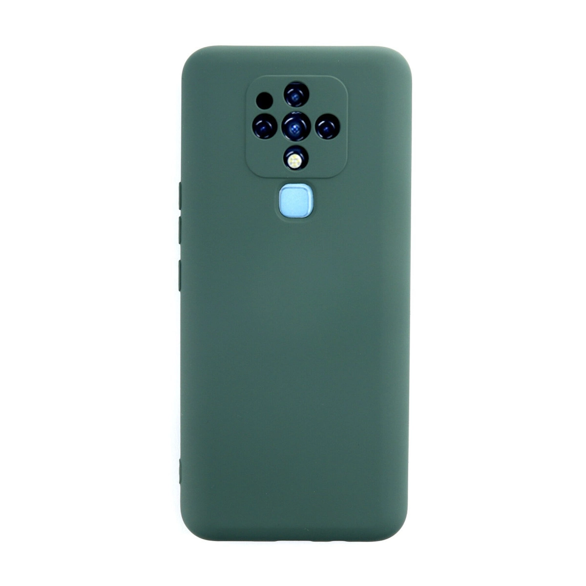 NEWFACE Tecno Camon 16 Uyumlu Nano İçi Kadife Silikon Telefon Kılıfı Koyu Yeşil