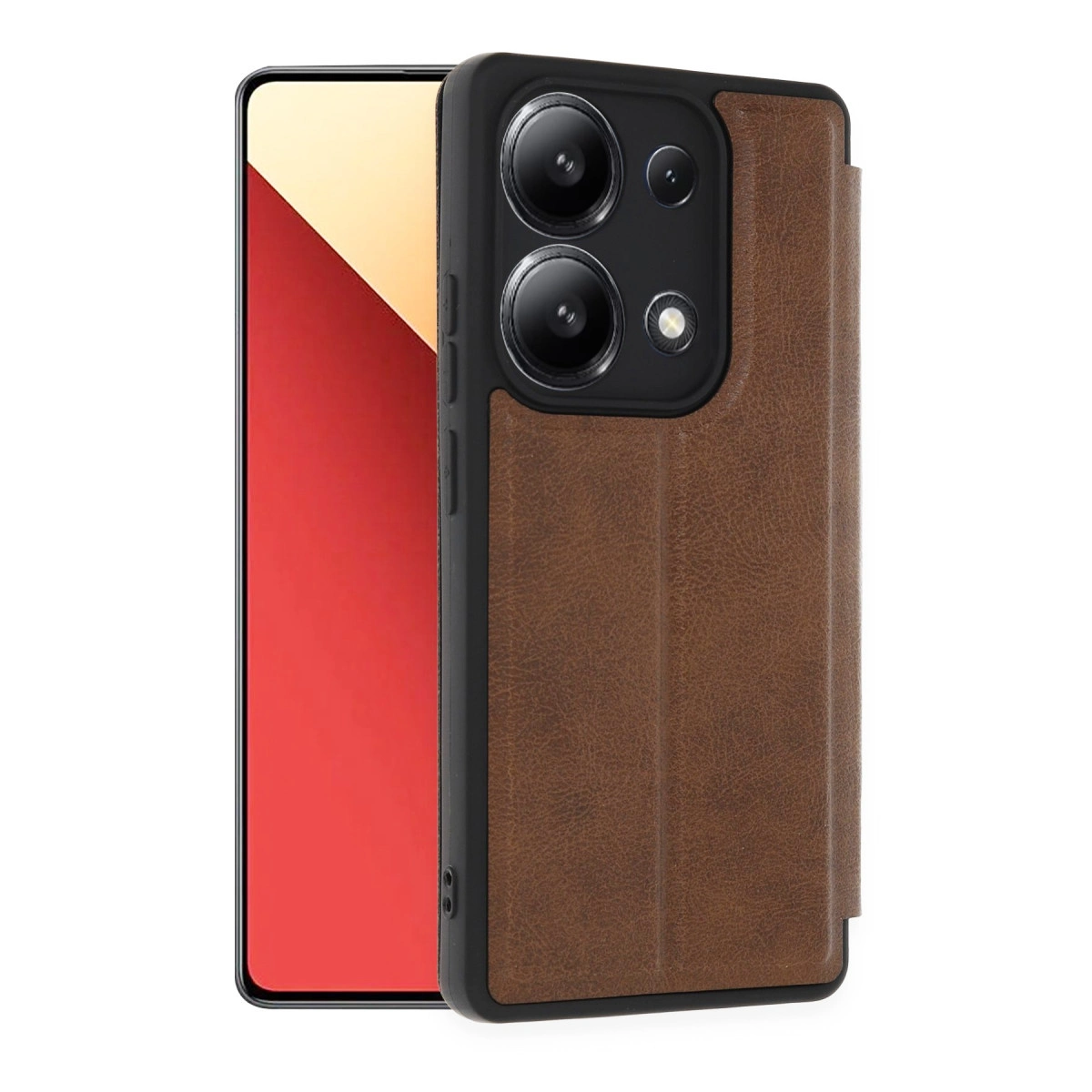 NEWFACE Xiaomi Redmi Note 13 4G Uyumlu Flip Cover Telefon Kılıfı Taba