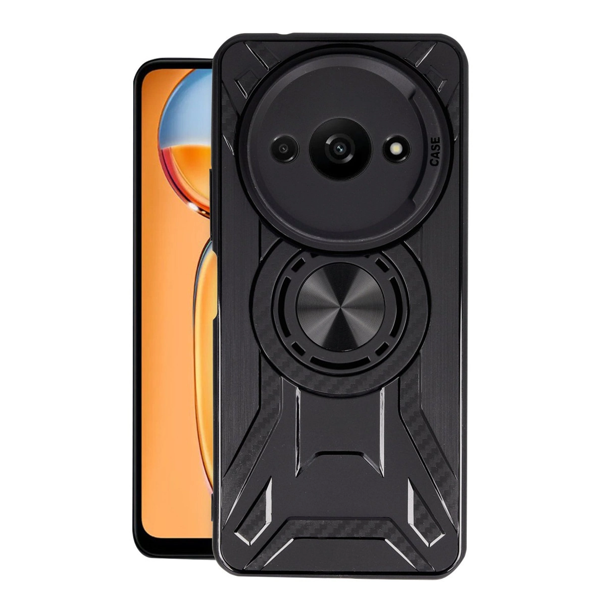 NEWFACE Xiaomi Redmi A3 4G Uyumlu Lincoln Silikon Telefon Kılıfı Siyah