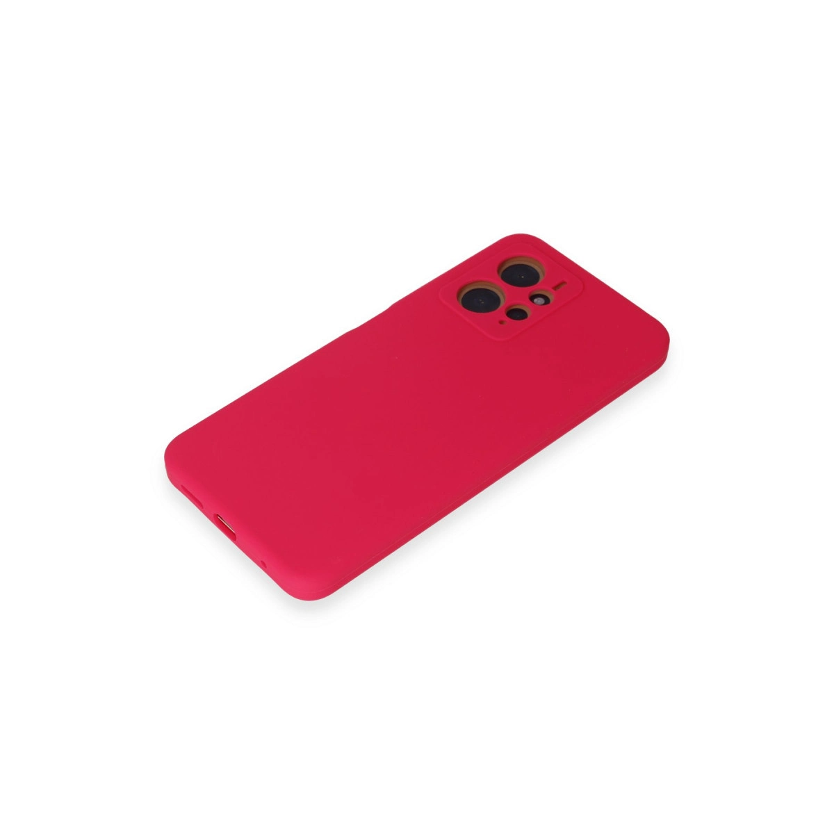 Kamera kesimli kırmızı telefon kılıfı